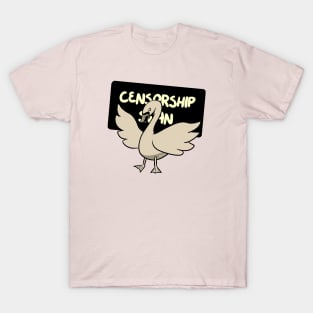 Censorship Swan T-Shirt